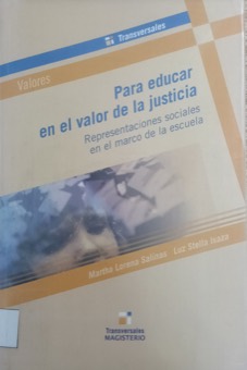 Portada de Para educar en el valor de la justicia