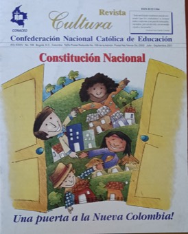 Portada de Constitución Nacional una puerta a la Nueva Colombia